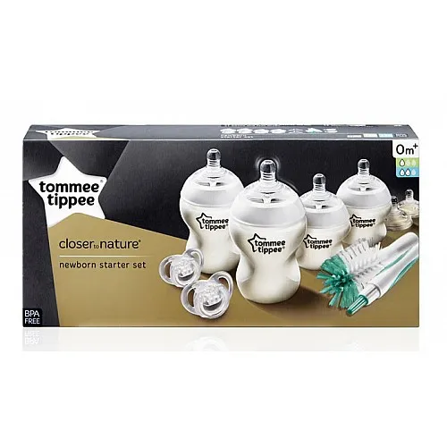 Tommee Tippee Комплект за новородено + четка за шишета