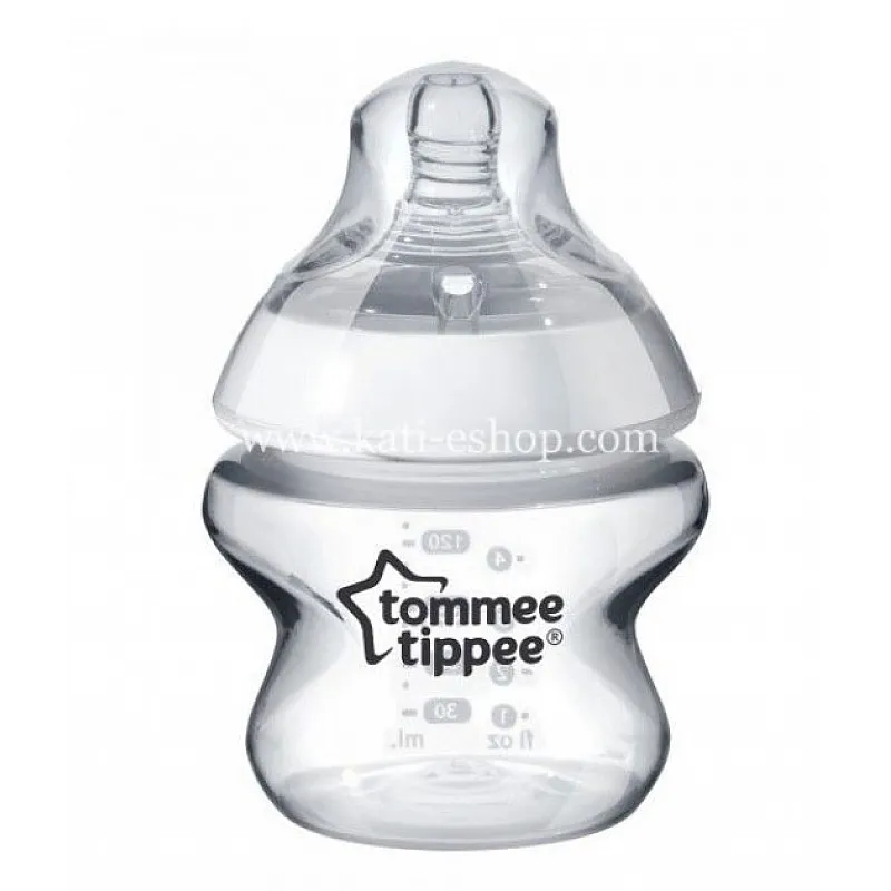 Tommee Tippee Шише за хранене Easi Vent 150ml 0-2м. с биберон Extra Slow