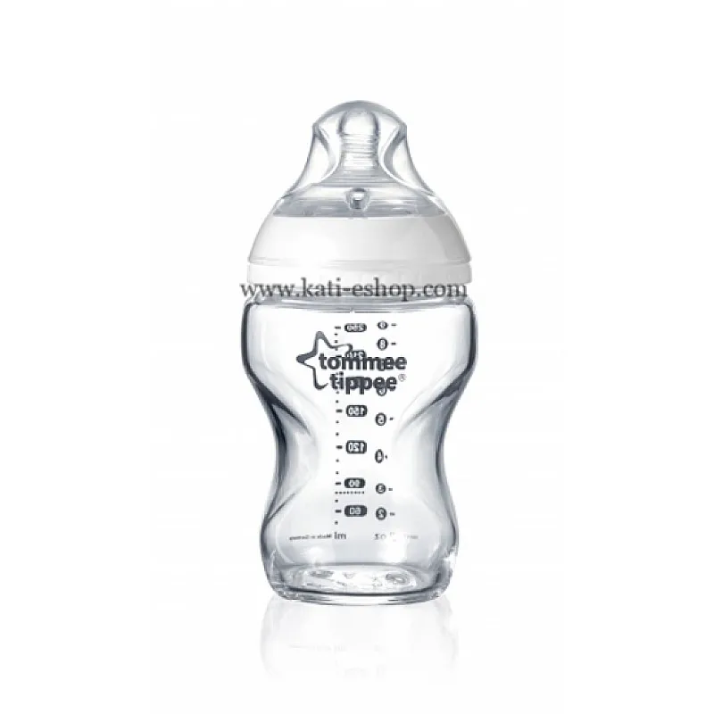 Tommee Tippee Стълено шише за хранене Easi-Vent 250ml 0m+