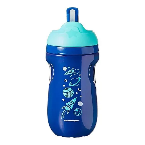 Tommee Tippee Неразливаща се термо чаша със сламка 260ml 12m+ - момче