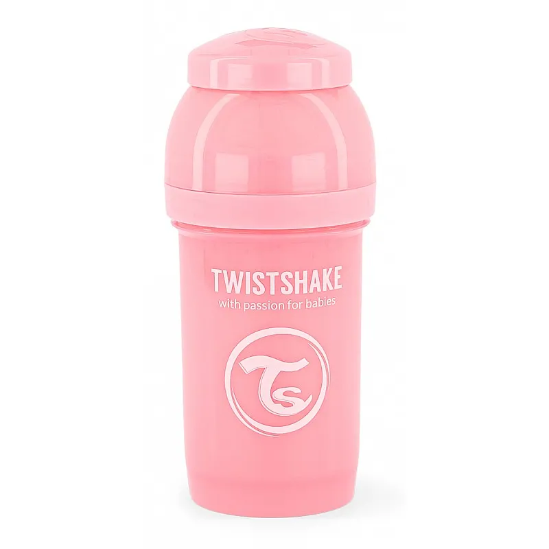Twistshake Шише 180мл - розово