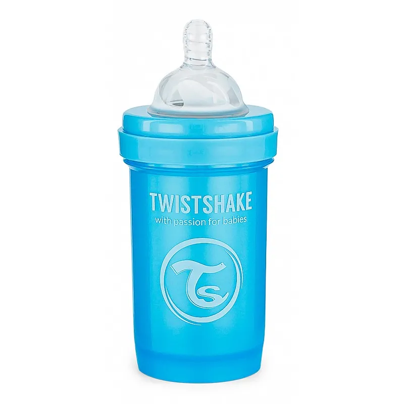 Twistshake Шише 180мл - синьо