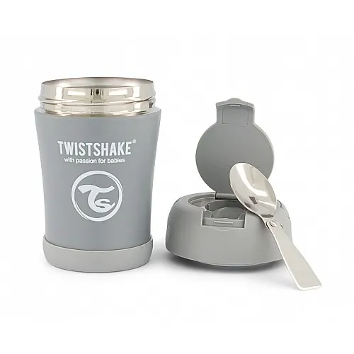 Twistshake Термоконтейнер за храна 350мл - сив