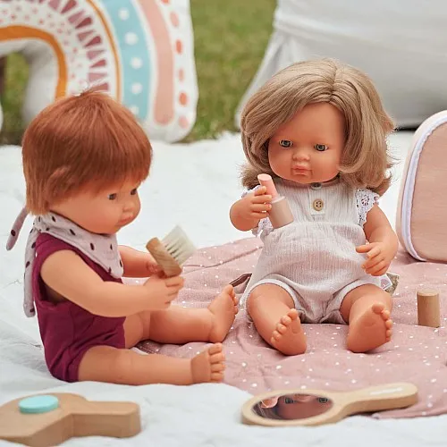 MINILAND ДЪРВЕН КОЗМЕТИЧЕН КОМПЛЕКТ ЗА КУКЛИ