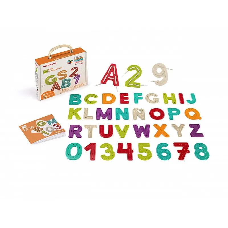 MINILAND ECO ACTIVITY 123 ABC – ЦИФРИ И БУКВИ ЗА НАНИЗВАНЕ