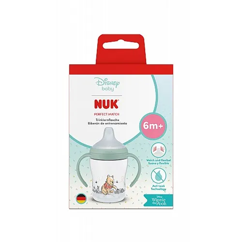 NUK Perfect Match Шише за сок 150 мл., 6+мес., Disney, Мечо Пух