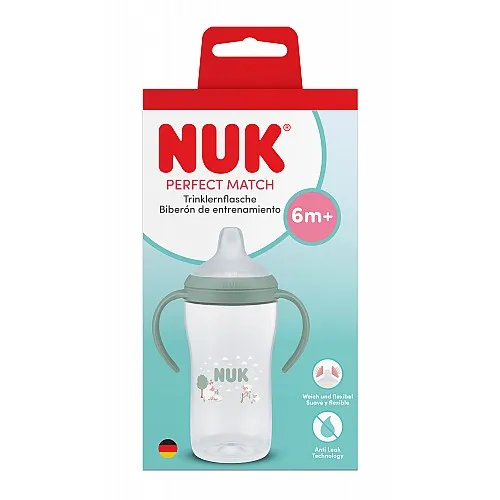 NUK Perfect Match Шише за сок 260 мл., 6+мес., Овца, зелено