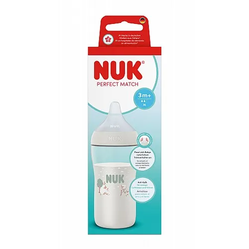 NUK Perfect Match Шише РР 260мл. със силиконов биберон за хранене M, 3+ мес., Овца
