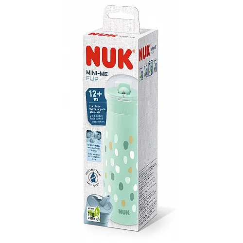 NUK ЧАША MINI-ME FLIP PP 450мл Зелена точки
