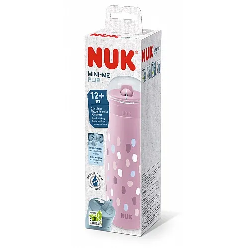 NUK ЧАША MINI-ME FLIP PP 450мл лилава, точки