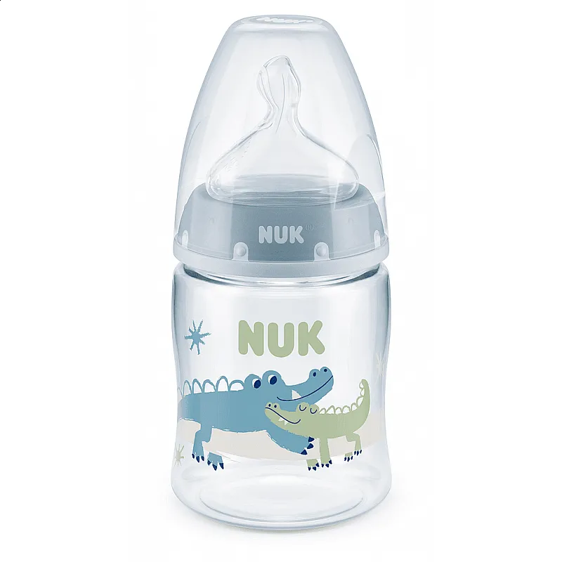 NUK First Choice РР Шише Temperature control 150мл. силиконов биберон 0-6 мес. микс - Син