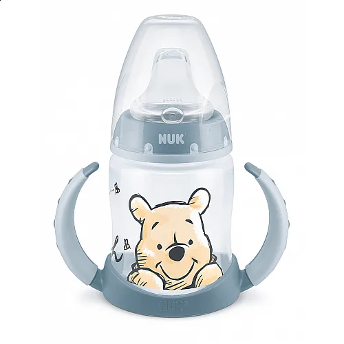 NUK First Choice РР шише Temperature Control 150мл със силиконов накрайник за сок Disney - синьо