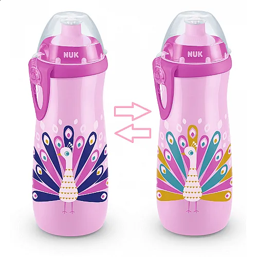 NUK чаша Sports Cup с клапа, 450мл,24+мес., Chameleon