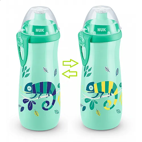 NUK чаша Sports Cup с клапа, 450мл,24+мес., Chameleon