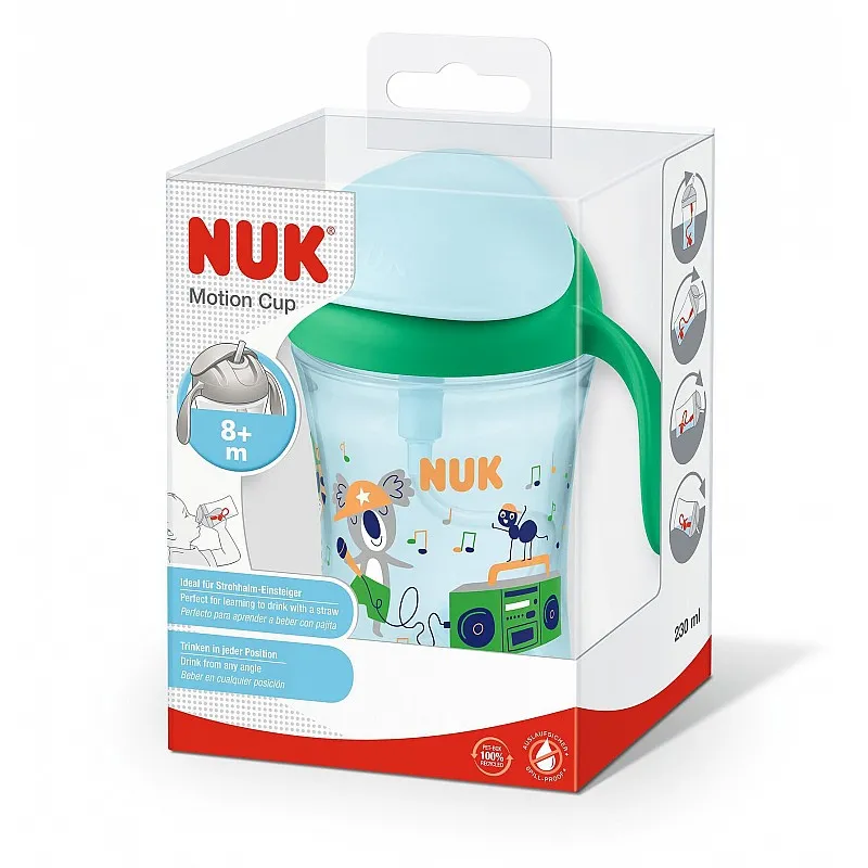 NUK ЧАША MOTION CUP зелена, 8+ мес.