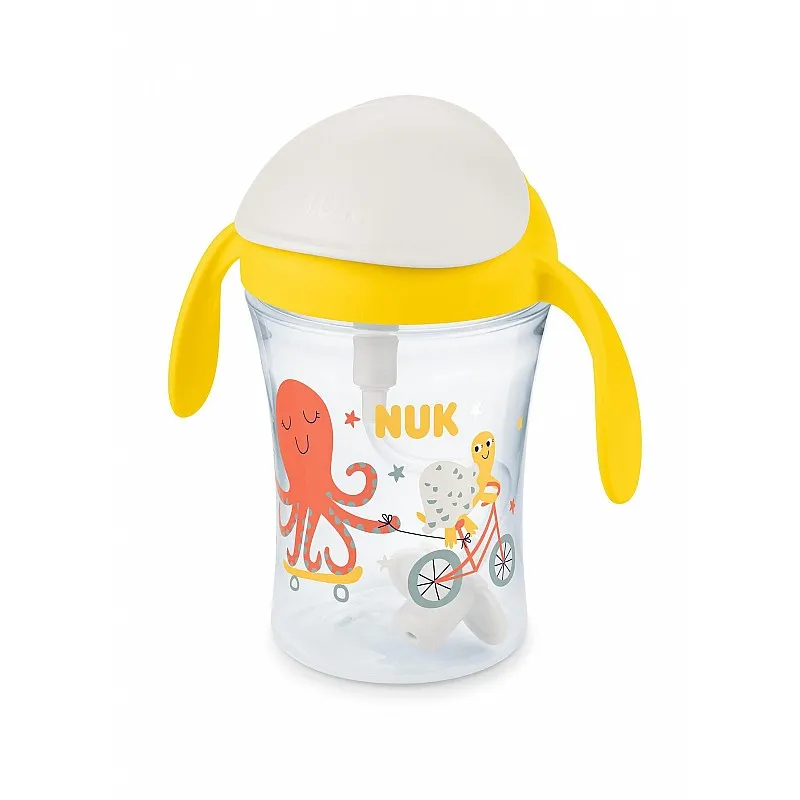 NUK ЧАША MOTION CUP жълта, 8+ мес.