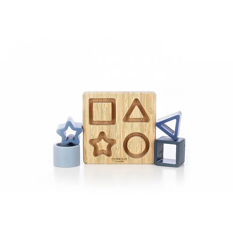 Free2Play Силиконови формички с дървена дъска, сини