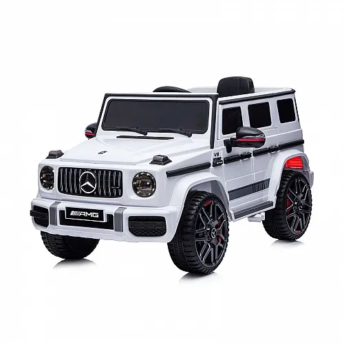 Chipolino Джип Mercedes G63 AMG бял,EVAгуми,коженa