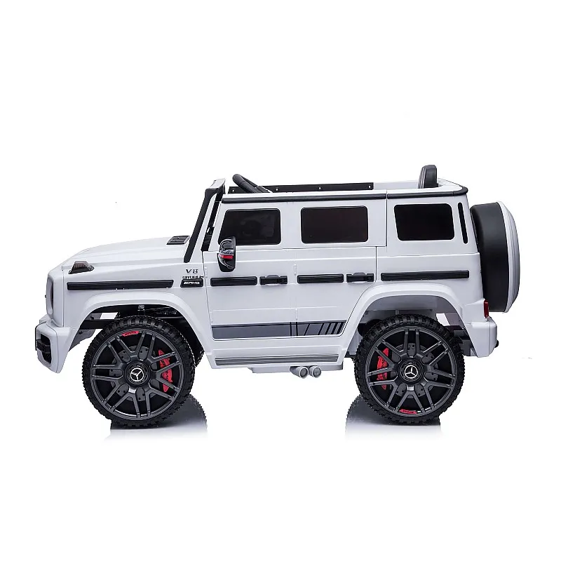 Chipolino Джип Mercedes G63 AMG бял,EVAгуми,коженa