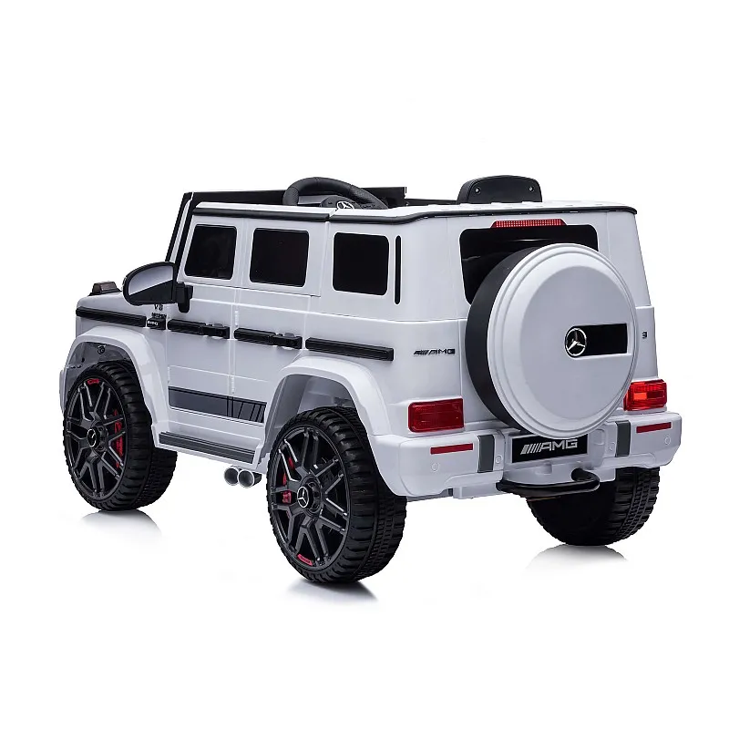 Chipolino Джип Mercedes G63 AMG бял,EVAгуми,коженa