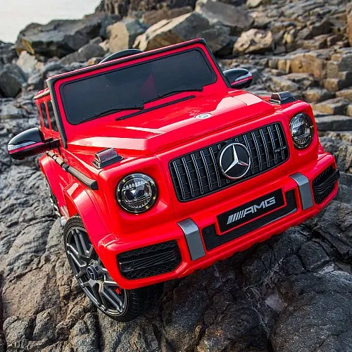 Chipolino Джип Mercedes G63 AMG червена EVAгуми,кожена