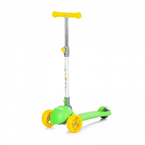 Chipolino Детски скутер "Фънки" жълт/зелен