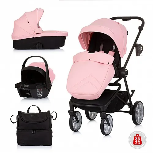 Chipolino Детска количка до 22 кг"Линеа" фламинго