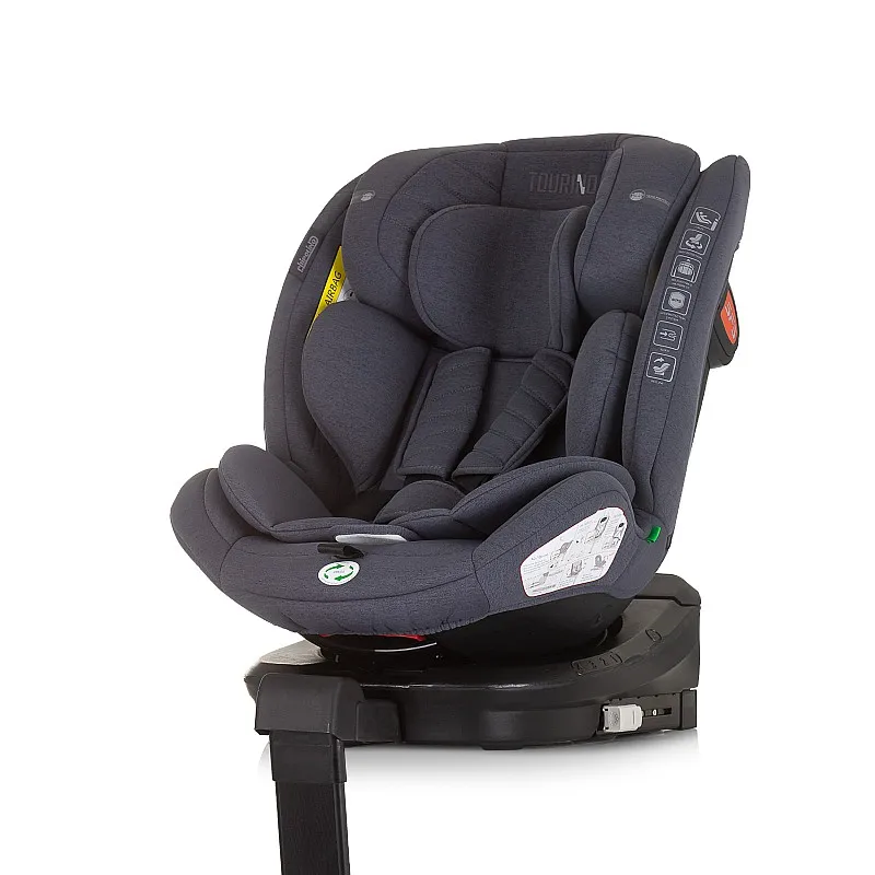 Chipolino Стол за кола 360 I-size 40-150 ТОРИНО гранит