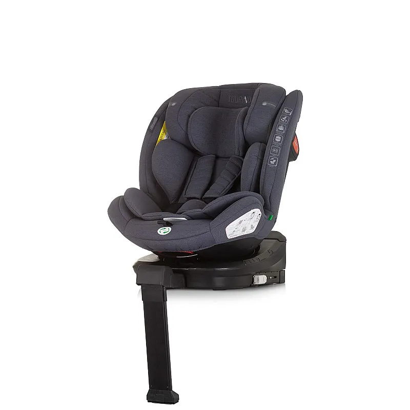 Chipolino Стол за кола 360 I-size 40-150 ТОРИНО гранит