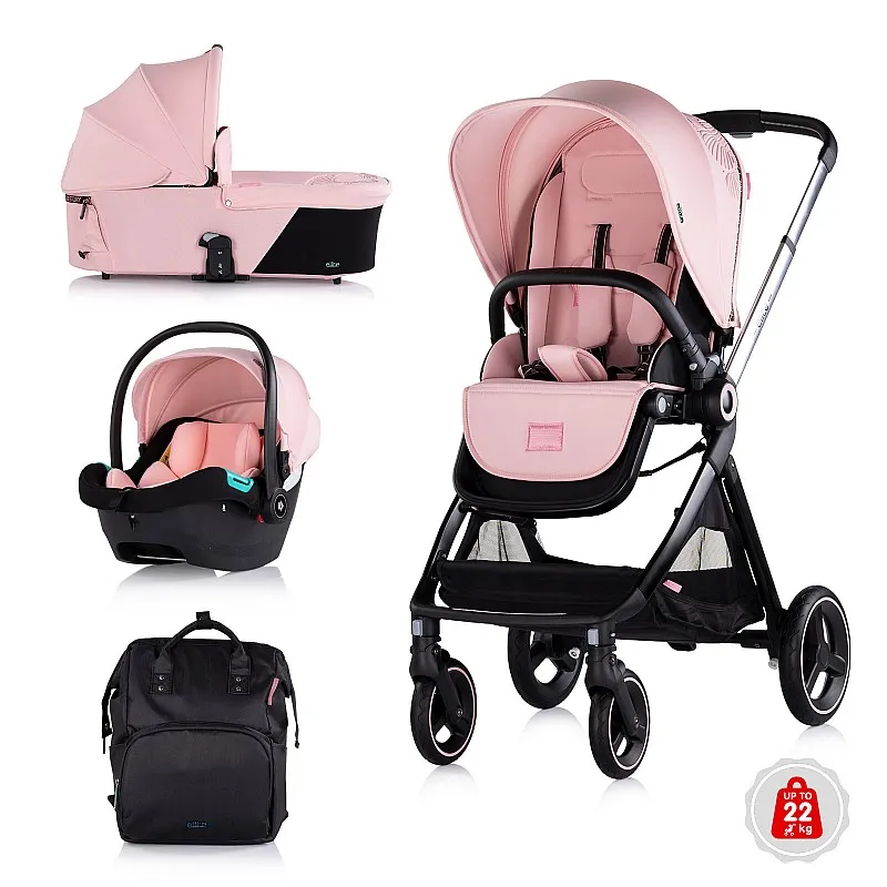 Chipolino Детска количка до 22 кг "Елит" маршмелоу