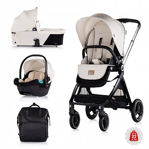 Chipolino Детска количка до 22 кг "Елит" бишкота