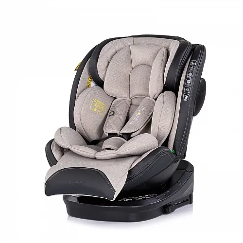 Chipolino Стол за кола360 I-size 40-150 HYPNOTIC тирамису