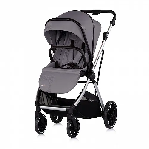 Chipolino Детска количка 3 в1 "Аурора" тъмно сива