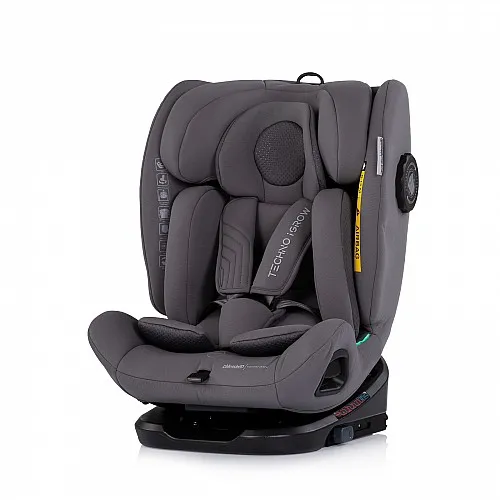 Chipolino Стол за кола 360 I-size40-150 Techno iGROW сив