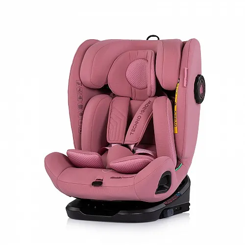 Chipolino Стол за кола 360 I-size40-150 Techno iGROW розов