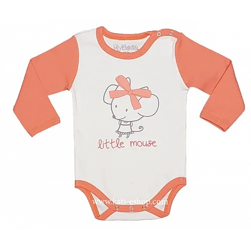 MYMOSA Бебешко боди с дълъг ръкав 3-544