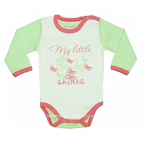 MYMOSA Бебешко боди с дълъг ръкав 3-545