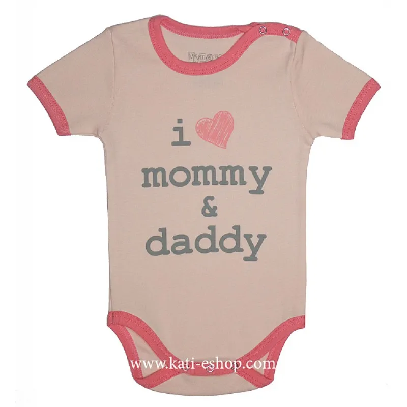 MYMOSA Бебешко боди с къс ръкав 3-916