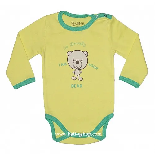 MYMOSA Бебешко боди с дълъг ръкав 3-1325