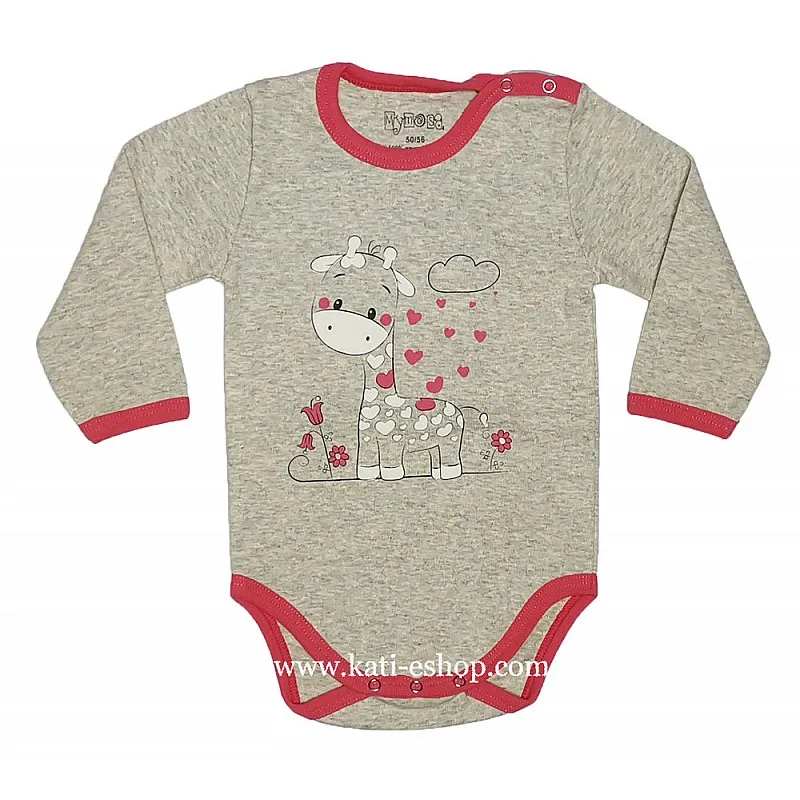 MYMOSA Бебешко боди с дълъг ръкав 3-1509