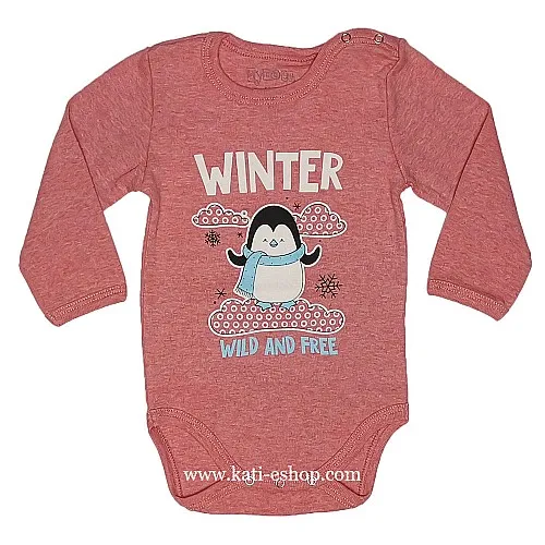 MYMOSA Бебешко боди с дълъг ръкав 3-1589