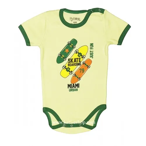 MYMOSA Бебешко боди с къс ръкав 3-1924