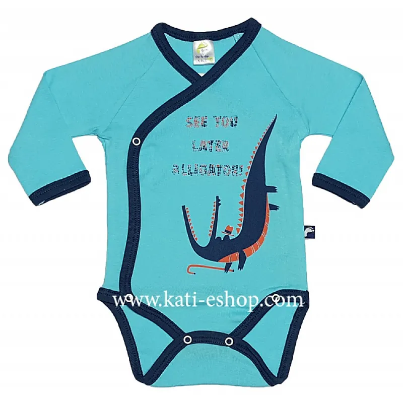 RACH Бебешко боди с дълъг ръкав "АЛИГАТОР" 3-452