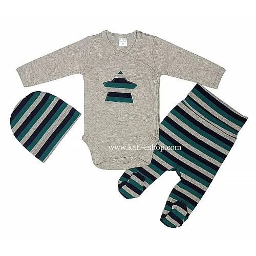 TOPOLINO Бебешки комплект 3 части за момче 3-1801