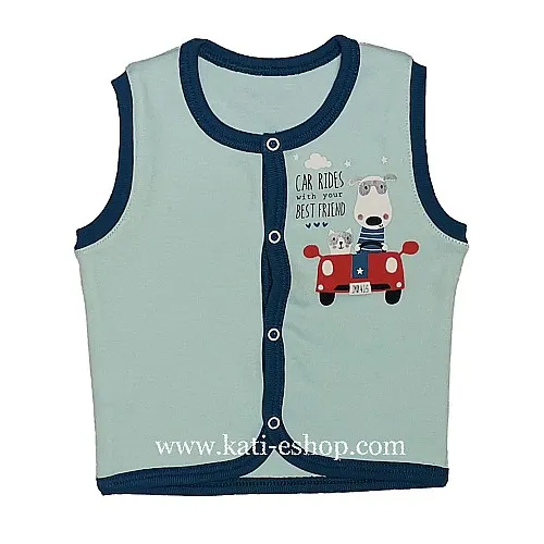 TOPOLINO Памучен бебешки елек за момче 3-1631