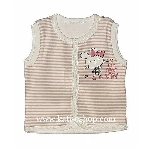TOPOLINO Памучен бебешки елек за момиче 3-1806