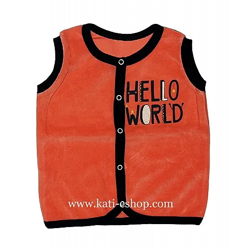 TOPOLINO Плюшен бебешки елек за момче 3-1818