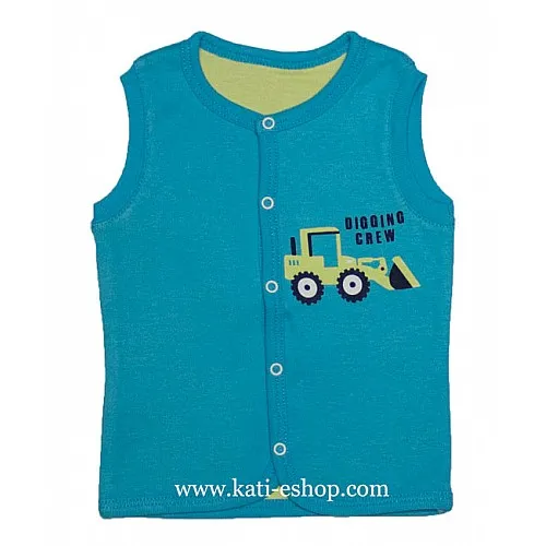 TOPOLINO Памучен бебешки елек за момче 3-1228