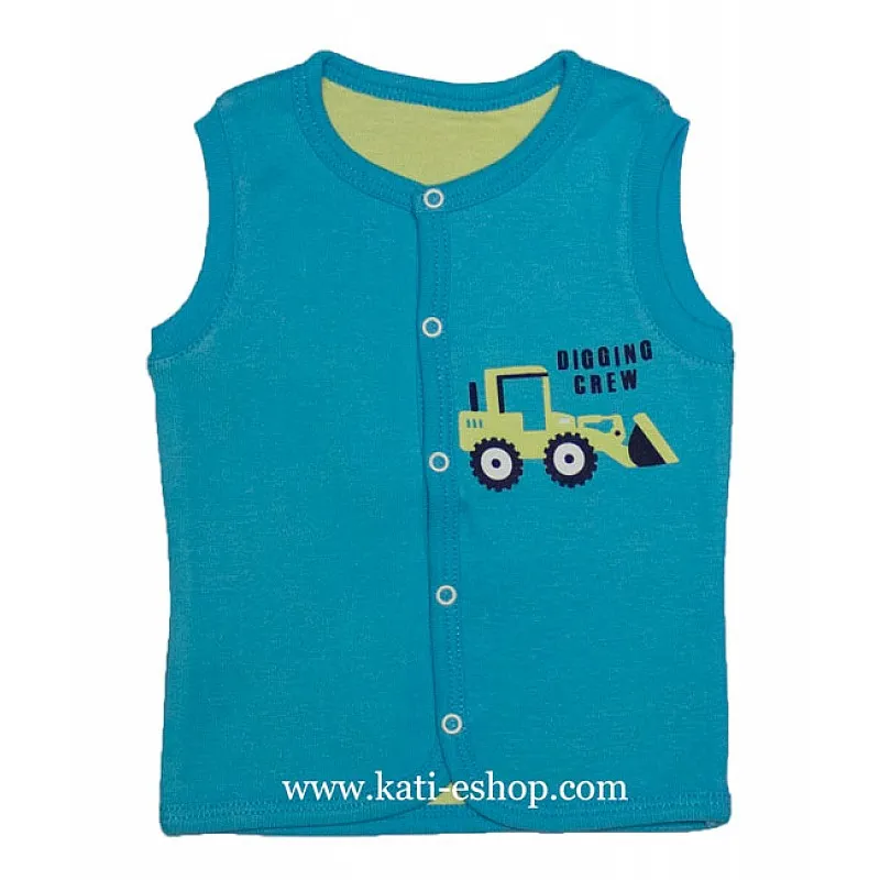 TOPOLINO Памучен бебешки елек за момче 3-1228