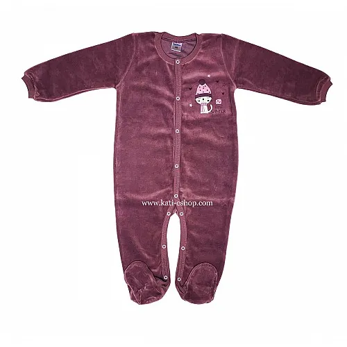 TOPOLINO Бебешки плюшен гащеризон за момиче 3-2080